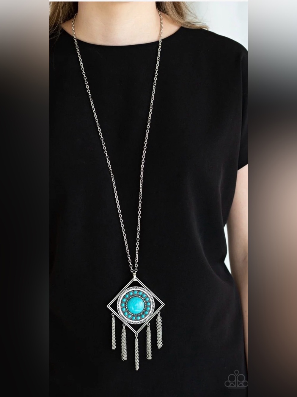 Sandstone Solstice - blue - Paparazzi necklace
